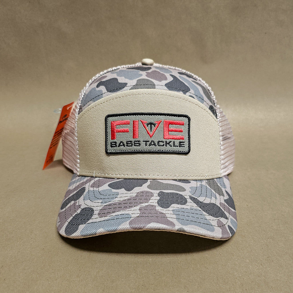 6 Panel Old School Brown Camo Hat With FBT Patch